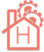 House Cog Logo Image
